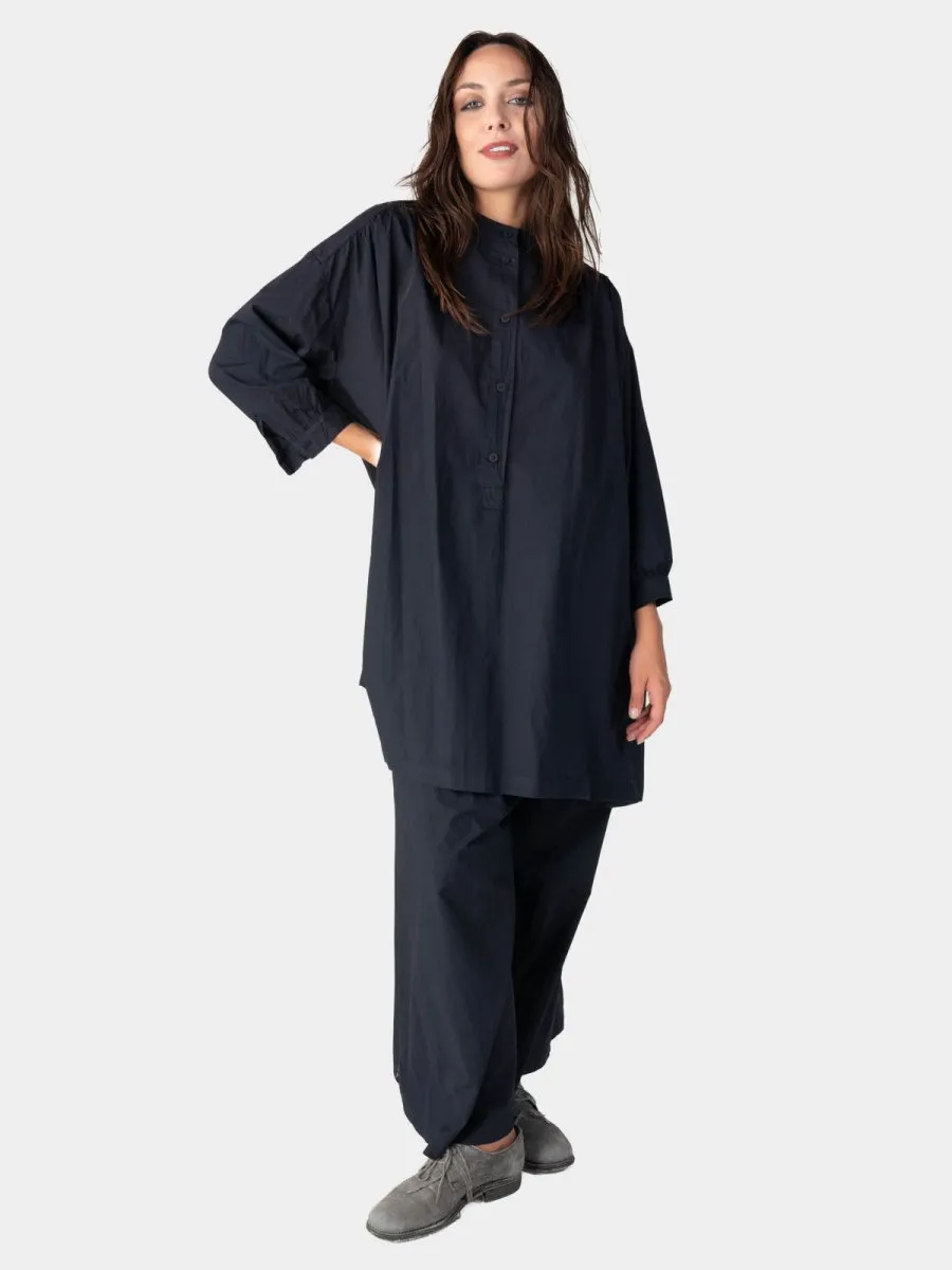 V-Neck 3/4 Sleeve Organic Cotton Blouse