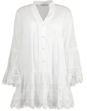 V-Neck Lace Blouse