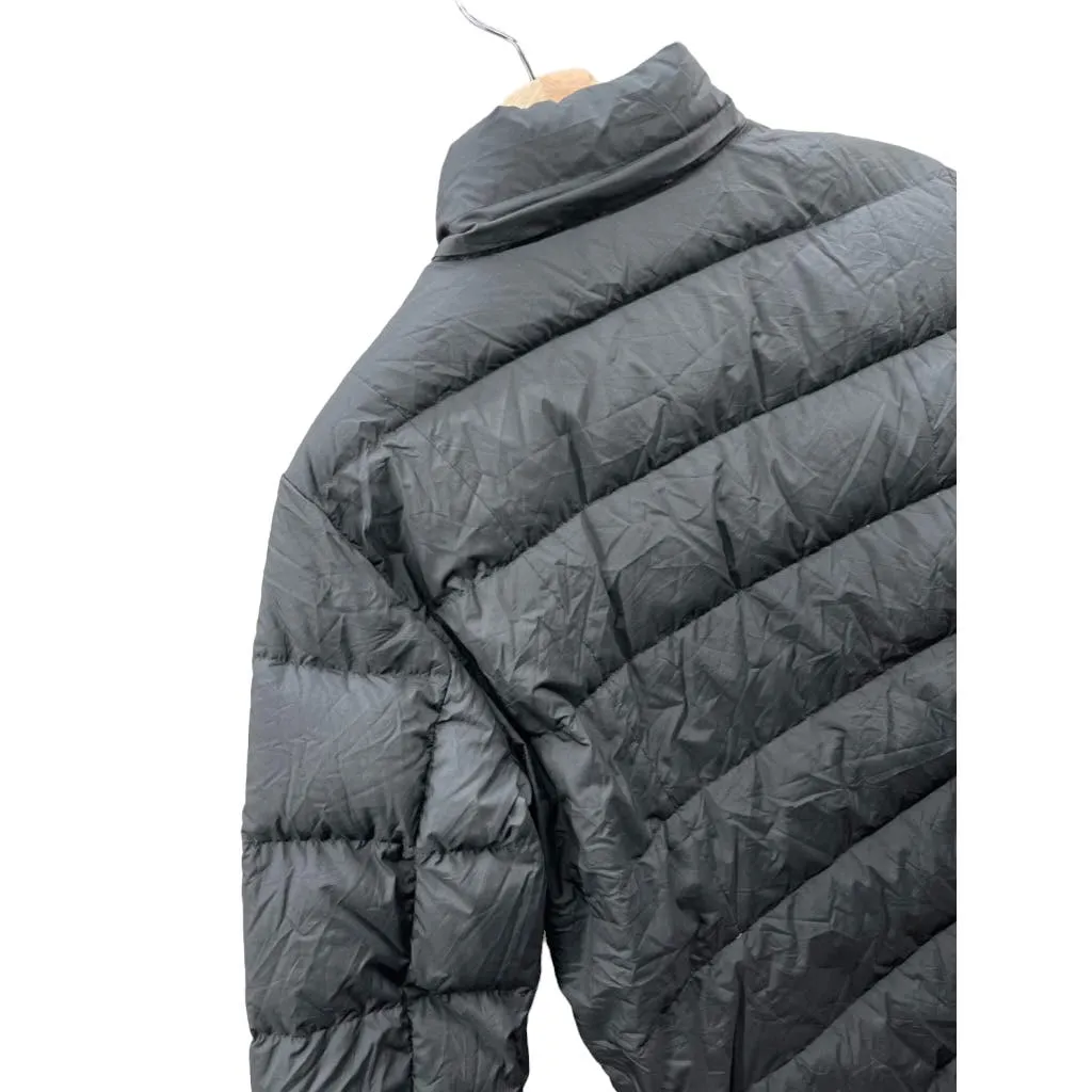 Vintage Polo Ralph Lauren Women's Black Down Puffer Full Zip Jacket