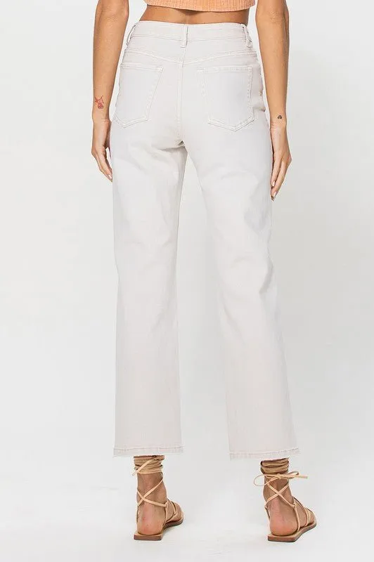 White Straight Jeans