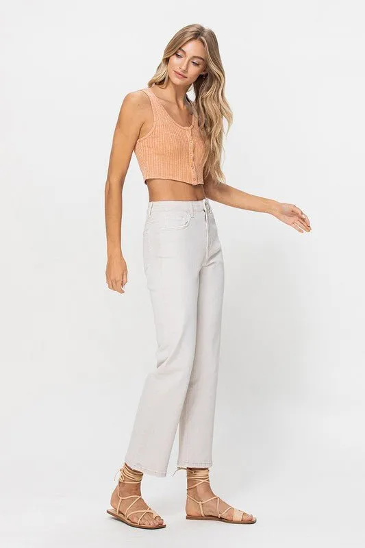 White Straight Jeans