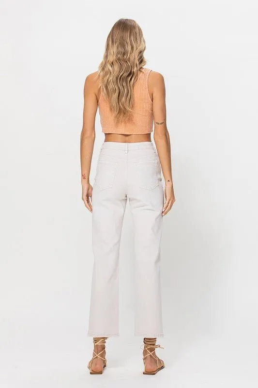 White Straight Jeans