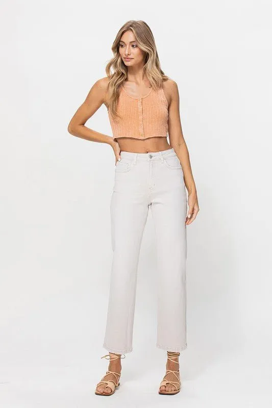 White Straight Jeans