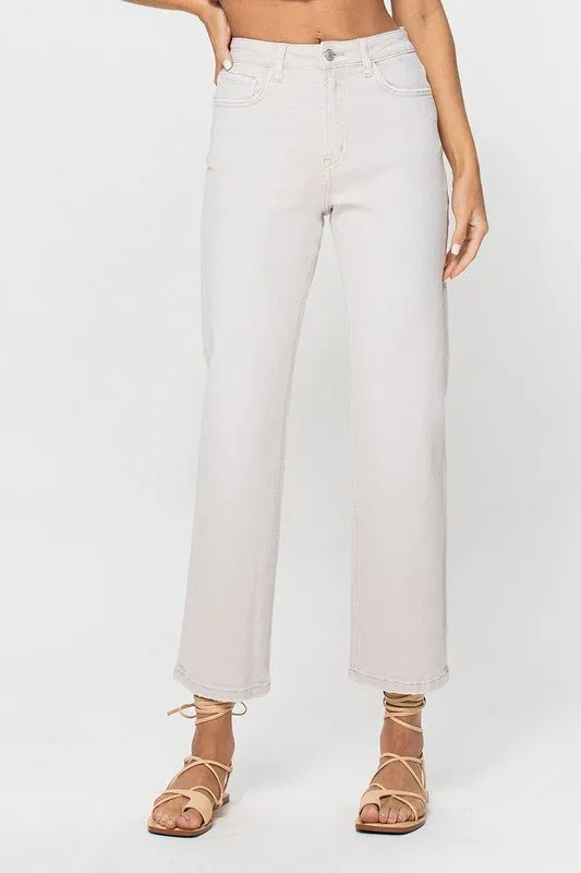 White Straight Jeans