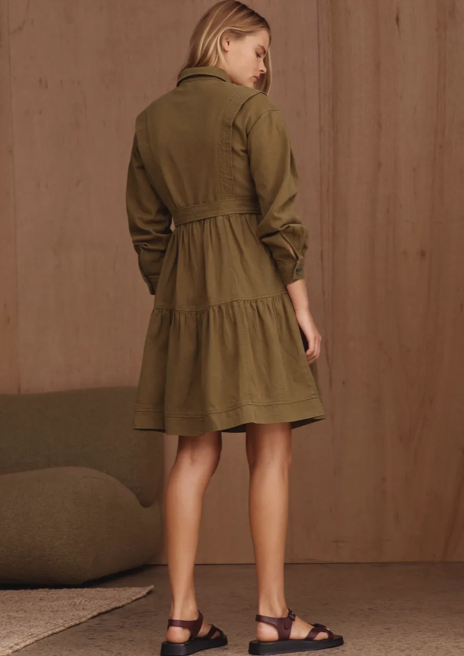 Whitney Dress Khaki